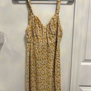 Aeropostale Yellow Floral Midi Dress